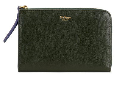 Mulberry Continental Wallet, &pound;70, Accessories, Green, Leather, Front view
